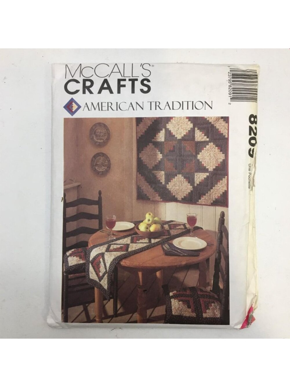 McCalls Crafts American Tradition 8209 Quilting Sewing Pattern Runner Apron